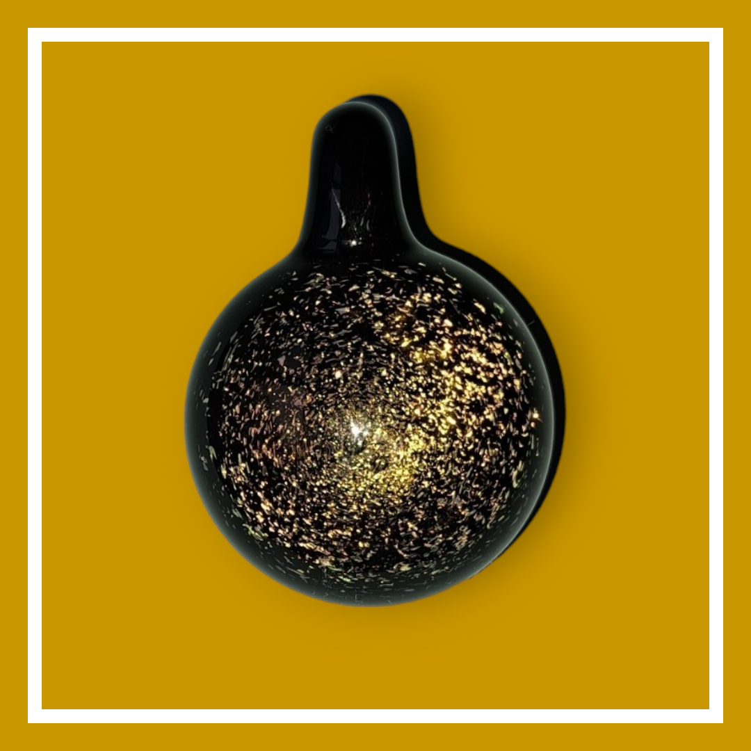 Gold Dichro Galaxy Glass Pendant